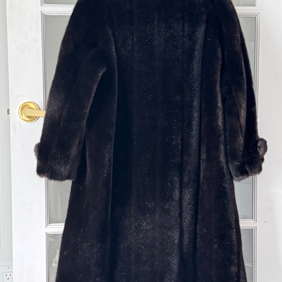 Rare Sterling Stall Luxury Faux Fur Long Coat Brown - Excellent Condition - Fits - Picture 5 of 16